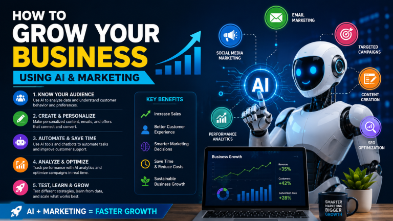 How To Grow Your Business Using AI & Marketing