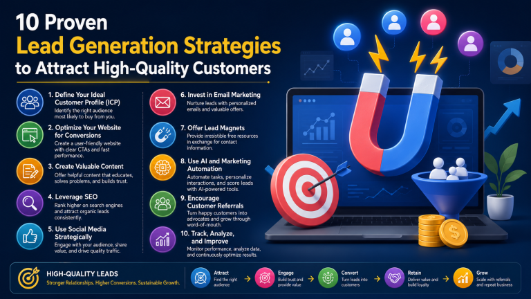 10 Proven Lead Generation Strategies to Attract High-Quality Customers